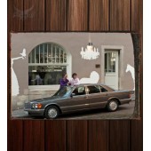 Металлическая табличка Mercedes-Benz S-Klasse (W126)